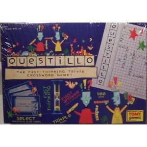  Questillo The Fast Thinking Trivia Crossword Game Toys 
