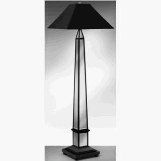  Complements 21231SCH Obelisque Floor Lamp with Black Shade 
