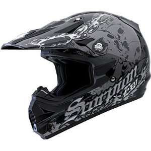  Scorpion VX 24 Helmet   Hellraiser Black/Silver Helmet 