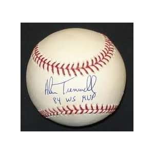  Alan Trammell Autographed Official Major League Baseball 
