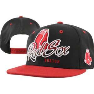  Boston Red Sox Red/Black 47 Brand Tricky Lou Adjustable 