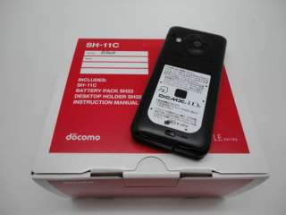 DOCOMO SHARP SH 11C 8.1 MP WATERPROOF BLACK JAPANESE CELL PHONE SH 12C 