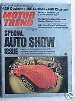 Motor Trend July 1970 Super Bee Lime Green AD VG Shape  