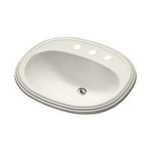   Shape Bathroom Sink with Raised Rim and 4 Faucet Spread 934 Home