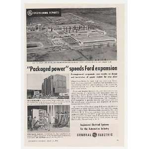  1954 Ford Motor Co Cleveland Plant GE Electrical Sys Print 