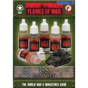    Flames of War US Paint Set (6 Vallejo Paints) Toys & Games