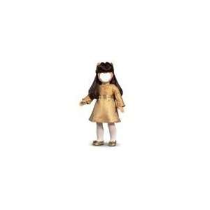  Shimmery Gold Dress for 18 American Girl Doll Toys 