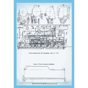   Western Maryland Class H 9 Consolidation 20x30 poster