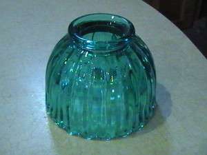 Fenton Glass Teal Aqua Green Fairy Candle Lamp Shade  