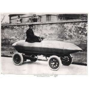  Electrical Racing Car Jenatzy La Jamais Contente, c.1900 