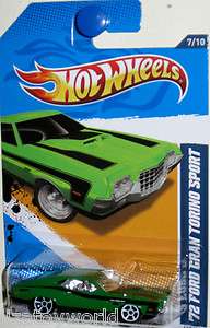 1972 Ford Gran Torino Sport Hot Wheels 2012 MUSCLE MANIA #7/10 green 