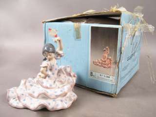 Vintage Lladro #5390 Spanish Dancer Girl Porcelain Figurine w Box Mint 
