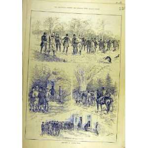  1883 Shooting Coombe Wood Rabbit Sport Print