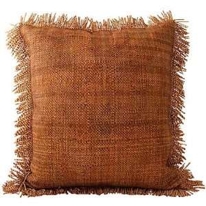  Lance Wovens Bohemian Walnut Leather Pillow