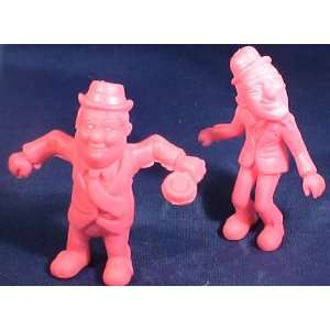   Laurel and Hardy 2 Rubber Figures Set (Pink Style 2) 