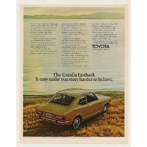  1971 Toyota Corolla Fastback $1918 Harder to Believe Print 