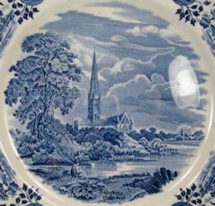 SCENES AFTER CONSTABLE BLUE DINNER PLATE W H Grindley O  
