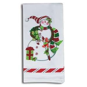  Candy Cane Snowman Flour Sack Cotton Pantry Towel