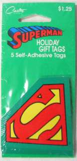 Superman Logo Holiday Gift Tags/Carlton Cards/DC Comics  