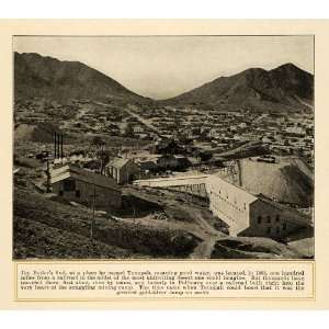  1915 Print Tonopah Nevada Landscape Mining Jim Butler Gold 
