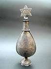 Antique Engraved Silver Perfum Botle Afganistan Judaica