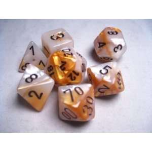  Chessex RPG Dice Sets Gemini # 5 Gold White/Black 
