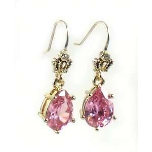    Juicy Couture Jewelry Crystal Pear Drop Earrings Pink Jewelry