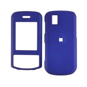 Rubber Coated Protector Cover Case Dark Blue For LG Shine 