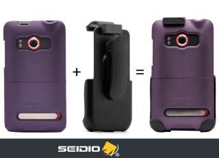 SEIDIO Cover + Holster COMBO for HTC EVO 4G Purple OEM  