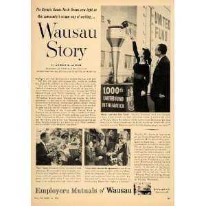  1957 Ad Employers Mutuals Wausau James A. Linen   Original 