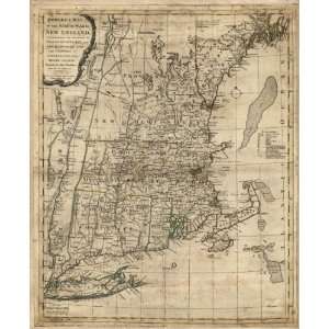  1776 map of New England, Administrative
