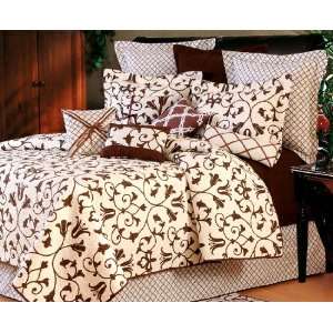  Seraphina Brown Traditional King Bed Quilt