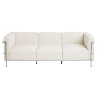 MADRID Contemporary 3 Seater Sofa White  