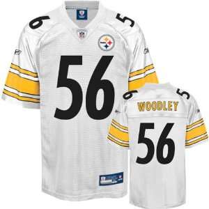  LaMarr Woodley Jersey Reebok White Replica #56 Pittsburgh 