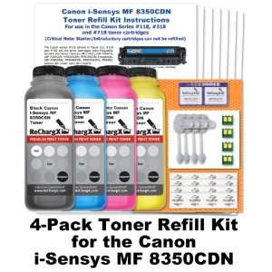  Canon i Sensys MF 8350CDN Toner Refill Kit (4 Pack   Black 