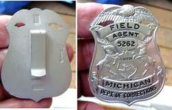   AGENT Badge Michigan Dept Of Corrections (Security / Police)  