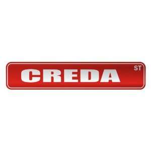   CREDA ST  STREET SIGN NAME