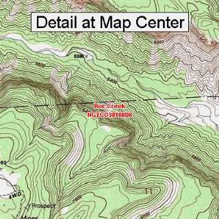   Topographic Quadrangle Map   Roc Creek, Colorado (Folded/Waterproof