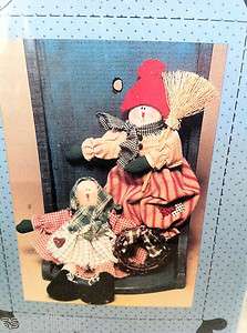 Frosty Friends 9 Boyd & Girl Snowman Dolls   Country Stitches  