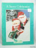 Santa Celebration Craft Pattern Book ~ Needlepoint, Felt, Cans 
