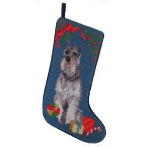  Schnauzer (Cropped) Needlepoint Stocking 