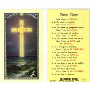  Take Time   Cross on the Ocean Holy Card (800 261)   10 