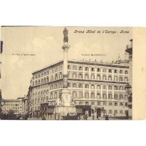   Postcard Grand Hotel de lEurope   Rome Italy 