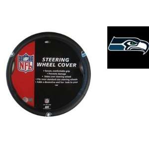   NFL License Steering Wheel Cover   Seattle Seahawks Automotive