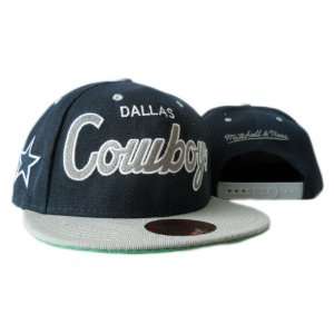 NFL Mitchell Ness Dallas Cowboys Mitchell Ness Gray Blue Hat  
