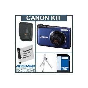  A2200 Digital Camera Kit with 8GB SD Memory Card, Camera Case, Table 