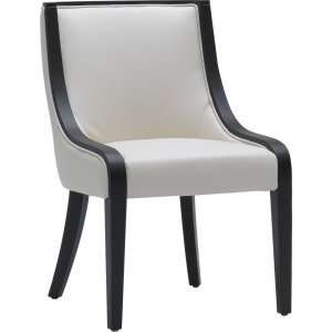   Home   India Dining Chair in Cream Leather (set of 2)