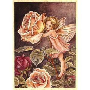    Rose Flower Fairy Wood Mounted Rubber Stamp Arts, Crafts & Sewing