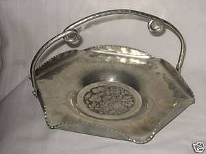 Vintage Hand Wrought Cromwell Aluminum Plate Tray Platter USA 9 