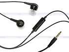 Black 3.5mm Samsung Handsfree Headset for Captivate Glide Infuse 